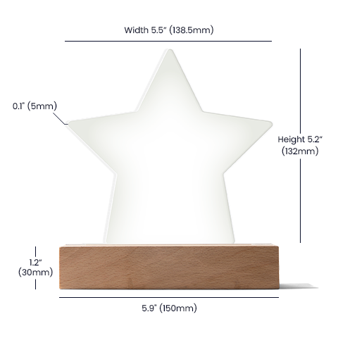 Custom Acrylic Star Plaque | Gift for Best Friend BFF