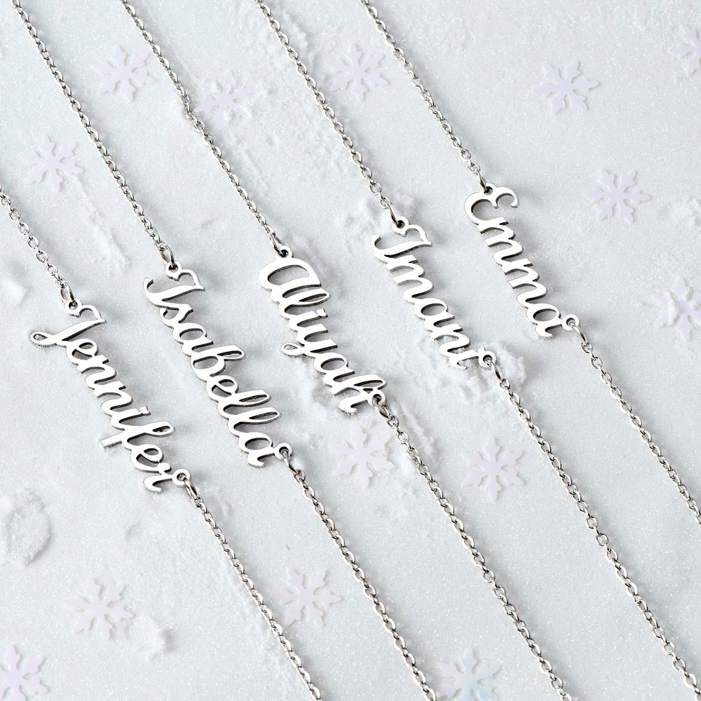 Personalized Daughter Gift From Dad | Keep Me Name Necklace 0727NNT5