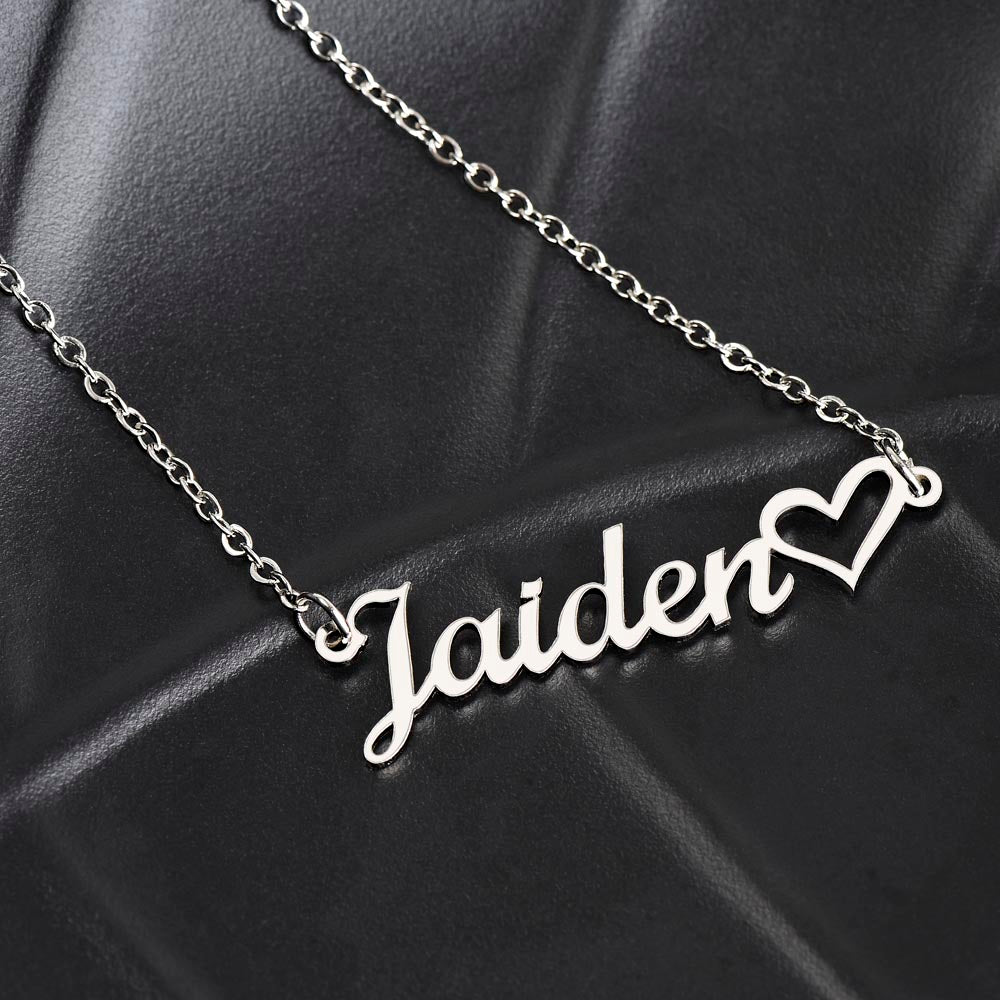 Personalized Stepdaughter Wedding Gift | Promise Name Necklace 0717HNNT7