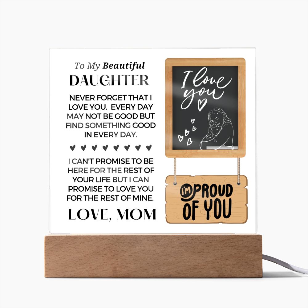 Gift for Daughter | Promise Acrylic Plaque 001-ACS