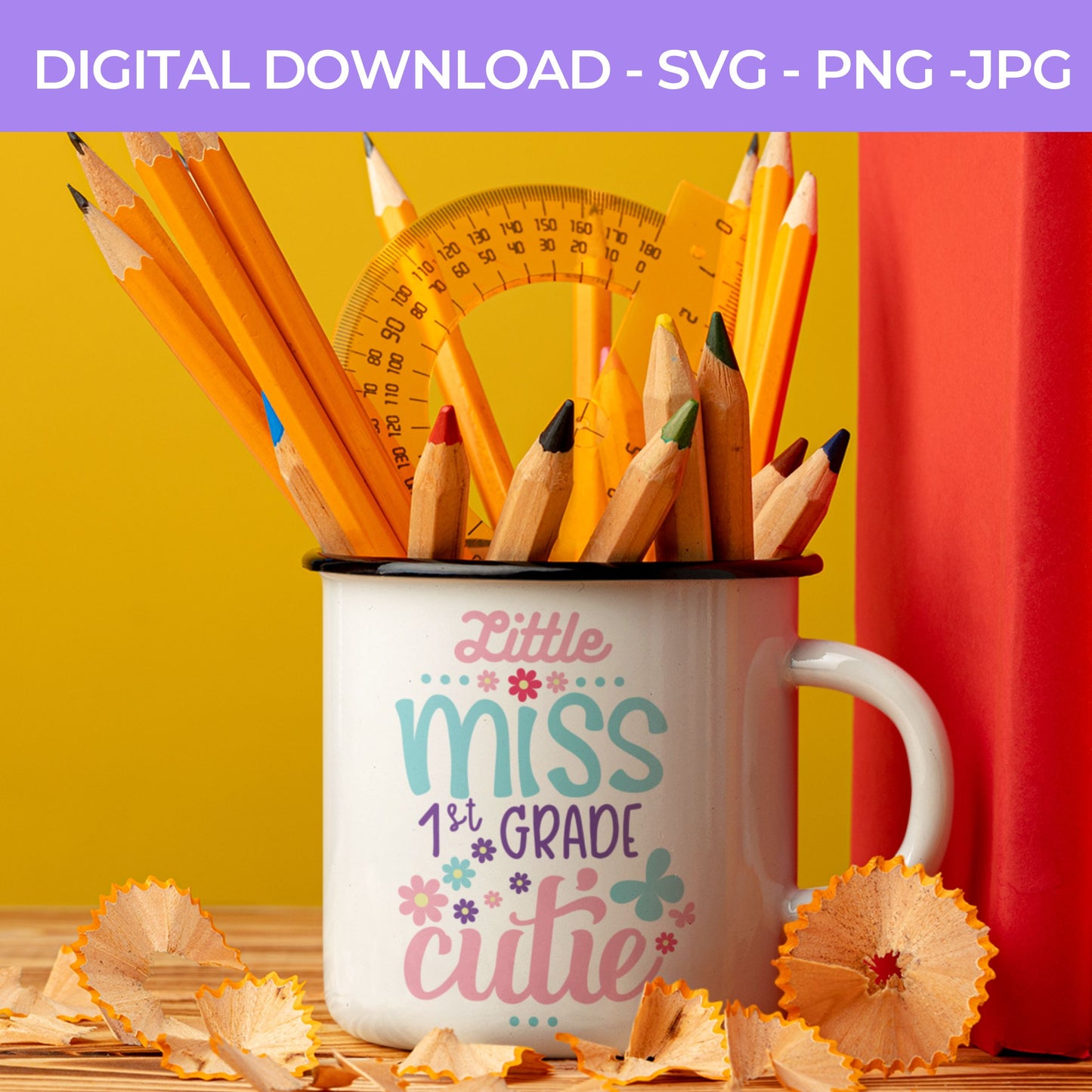 Back To School | Little Ms. First Grade SVG, PNG, JPG Teacher School, Digital Download 069