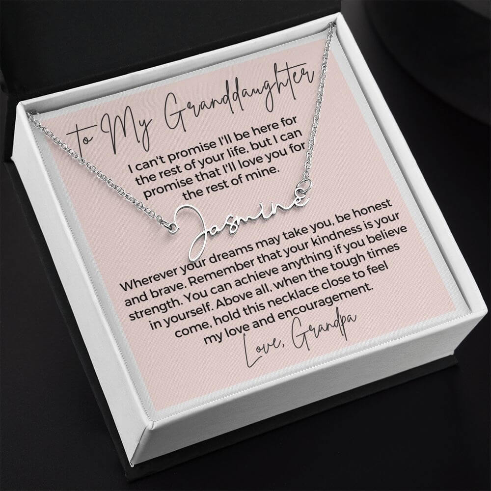 granddaughter grandmother necklace