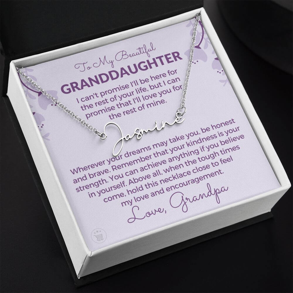 granddaughter grandmother necklace