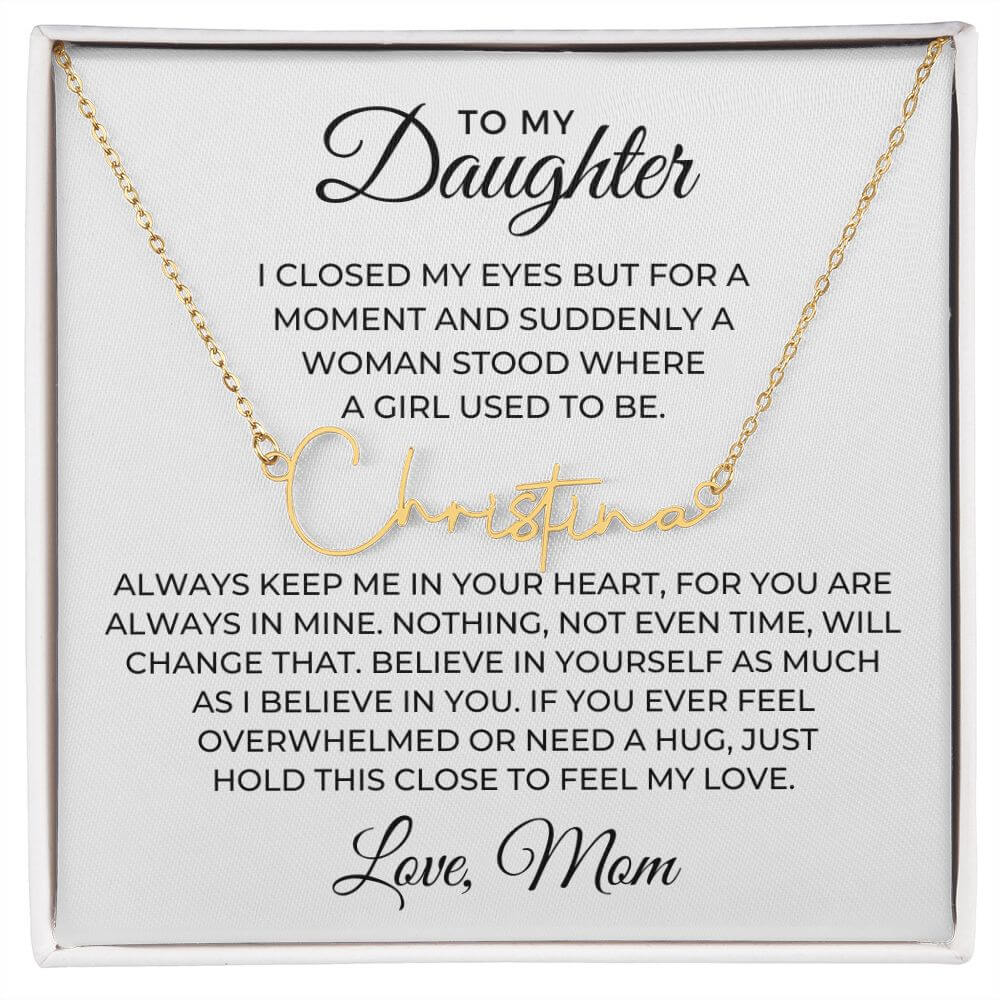 daughter necklace from dad