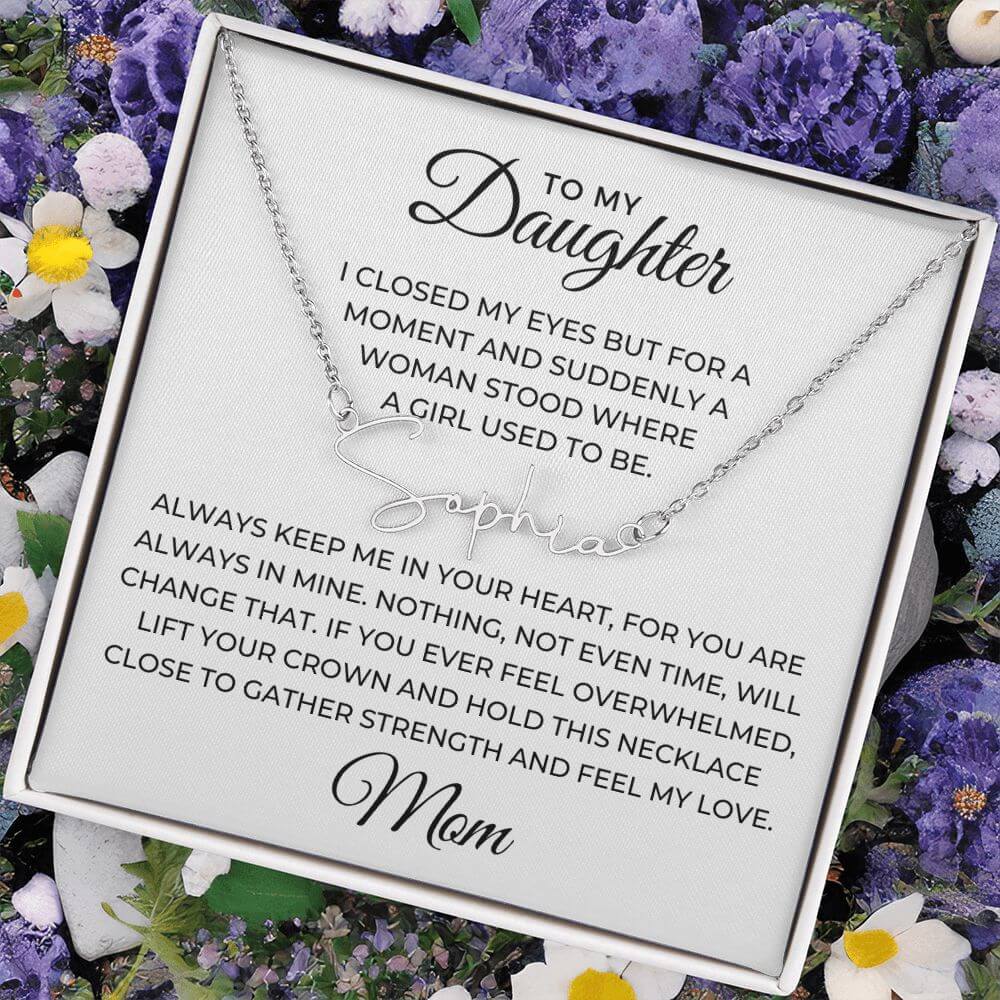 daughter necklace from dad