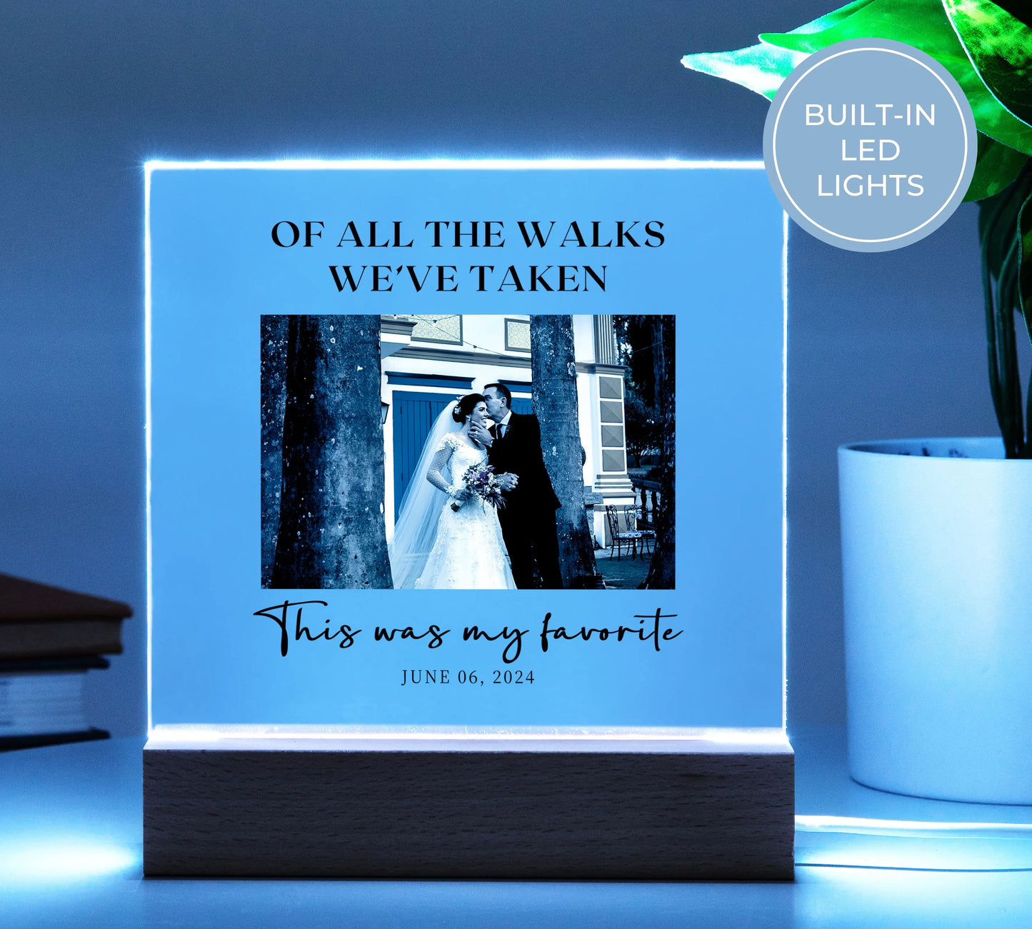 Father Of The Bride Thank You Gift | Custom Acrylic Frame Photo Upload