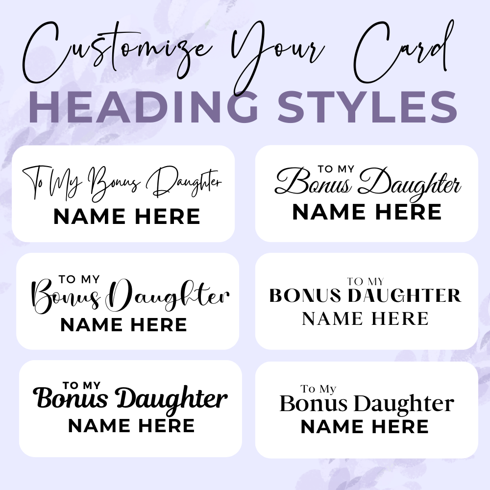 Customized Stepdaughter Wedding Gift | Promise Necklace P0717L