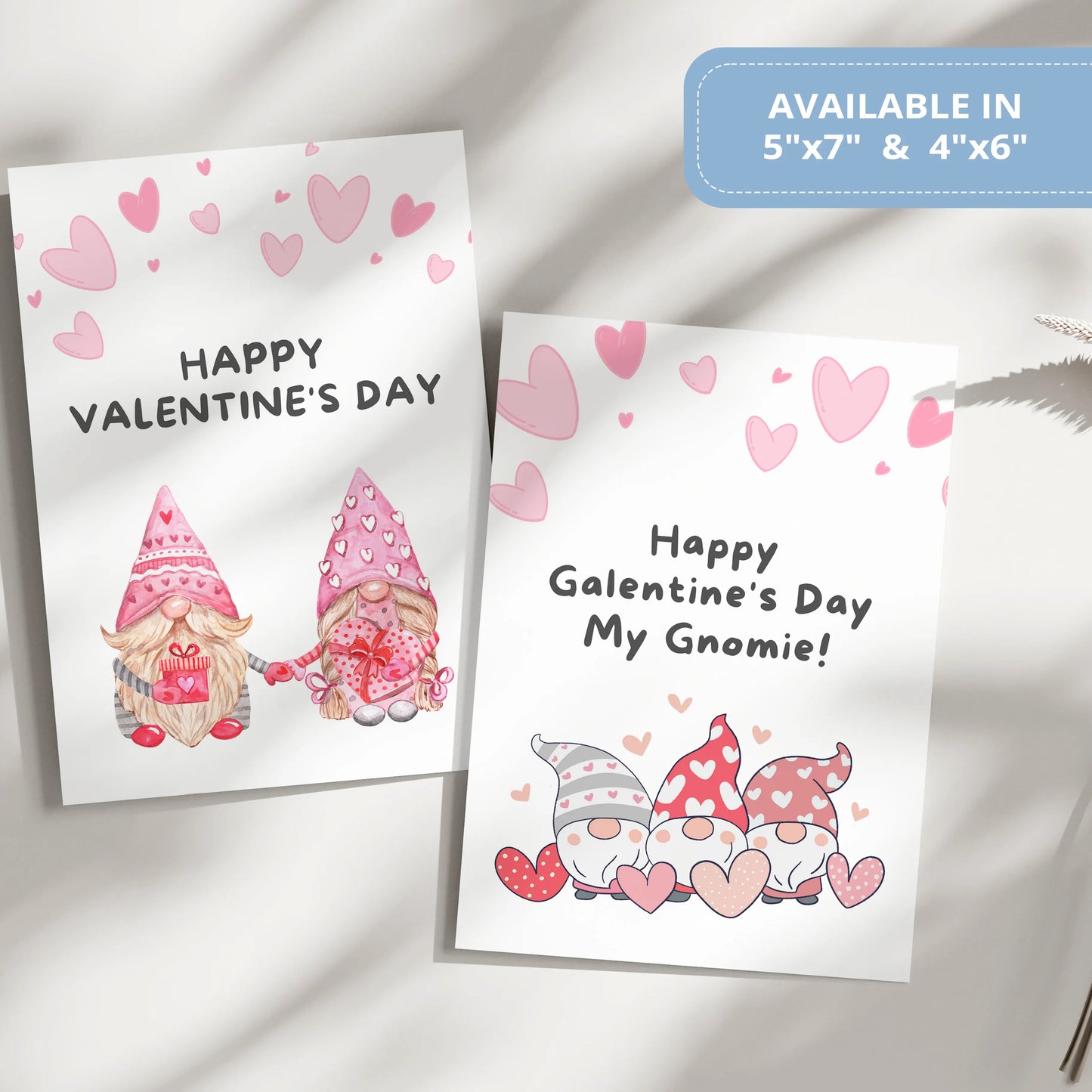 Valentines Card Printable Digital Download | Happy Galentine's Day My Gnomie 33