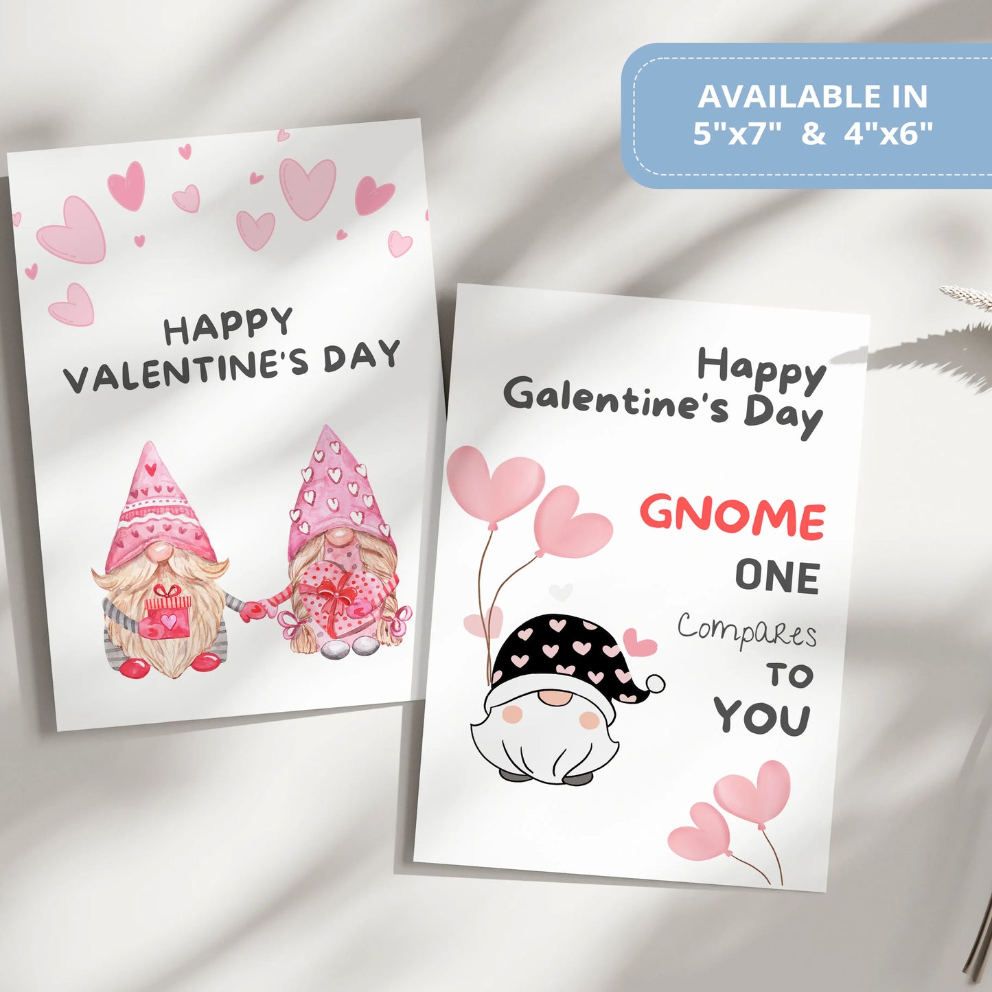 Valentines Card Printable Digital Download | Gnome One Compare To You 35