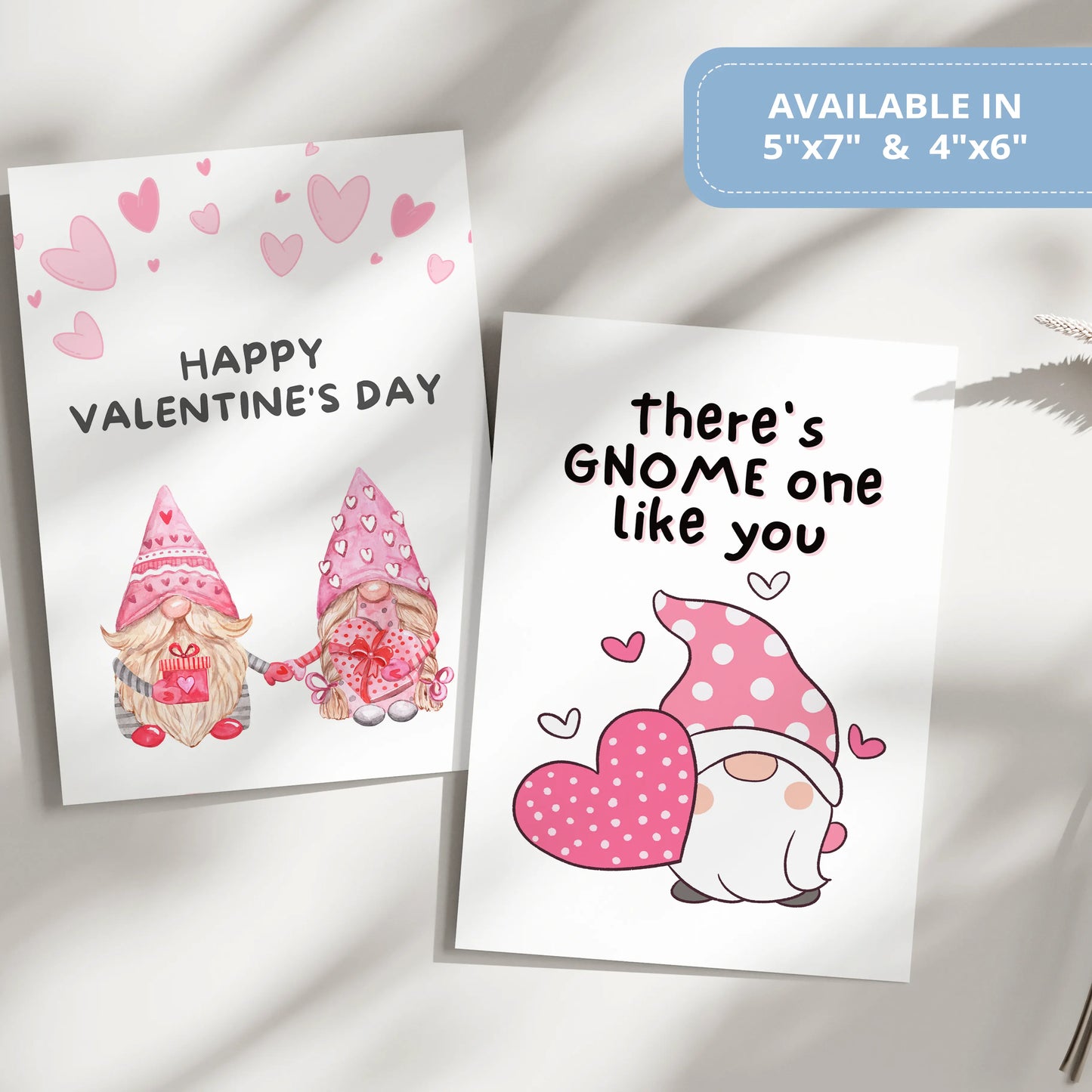 Valentines Card Printable Digital Download | There's Gnome One Like You 39