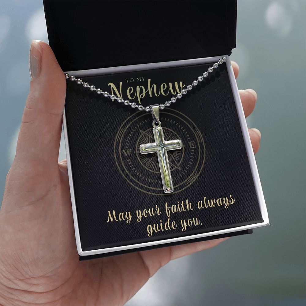 Christian Gift For Him | Faith Cross Necklace 0796CN