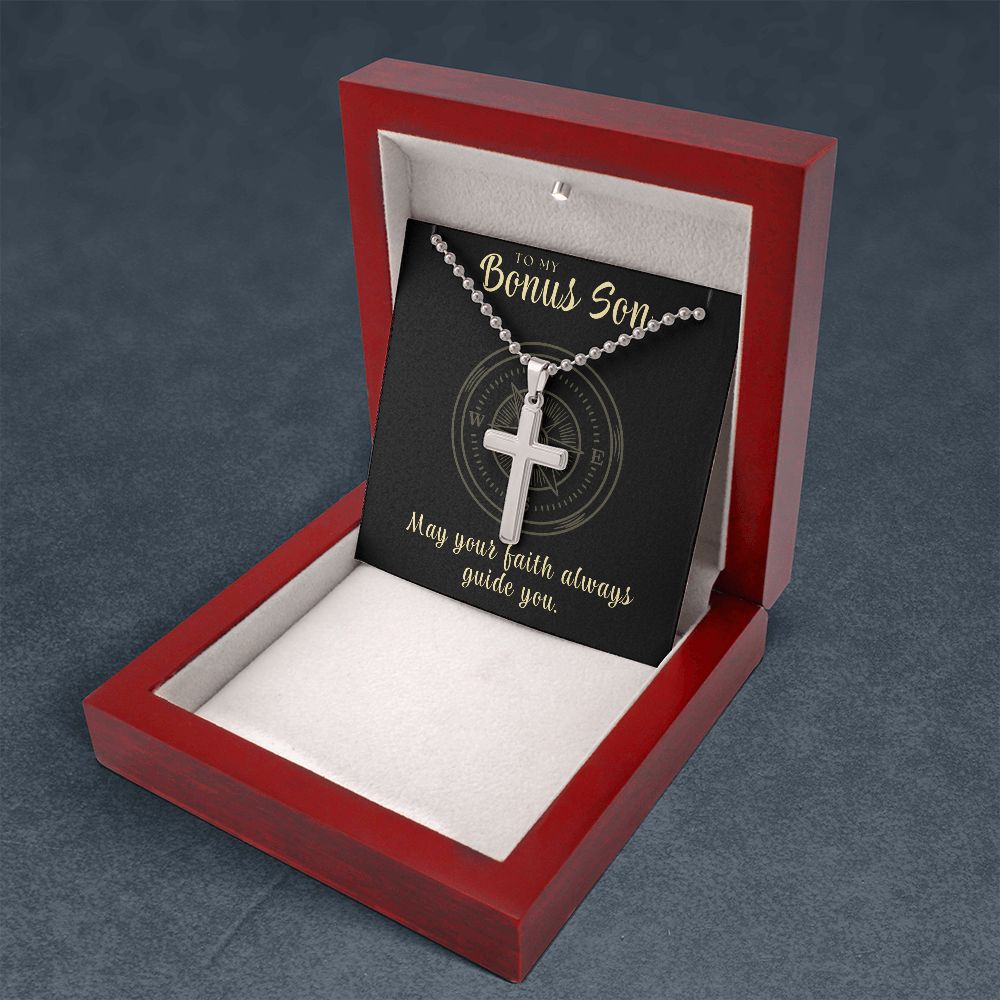 Christian Gift For Him | Faith Cross Necklace 0795CN