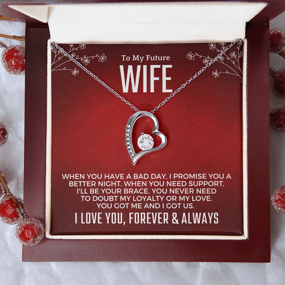 Future Wife, Mrs. Gift | I Love You Necklace 0733T4F