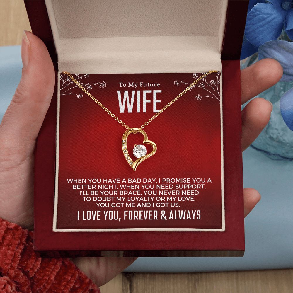 Future Wife, Mrs. Gift | I Love You Necklace 0733T4F