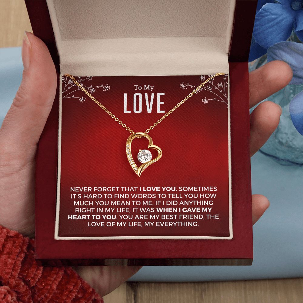 Soulmate Gift | Love Of My Life Necklace 0772T4F