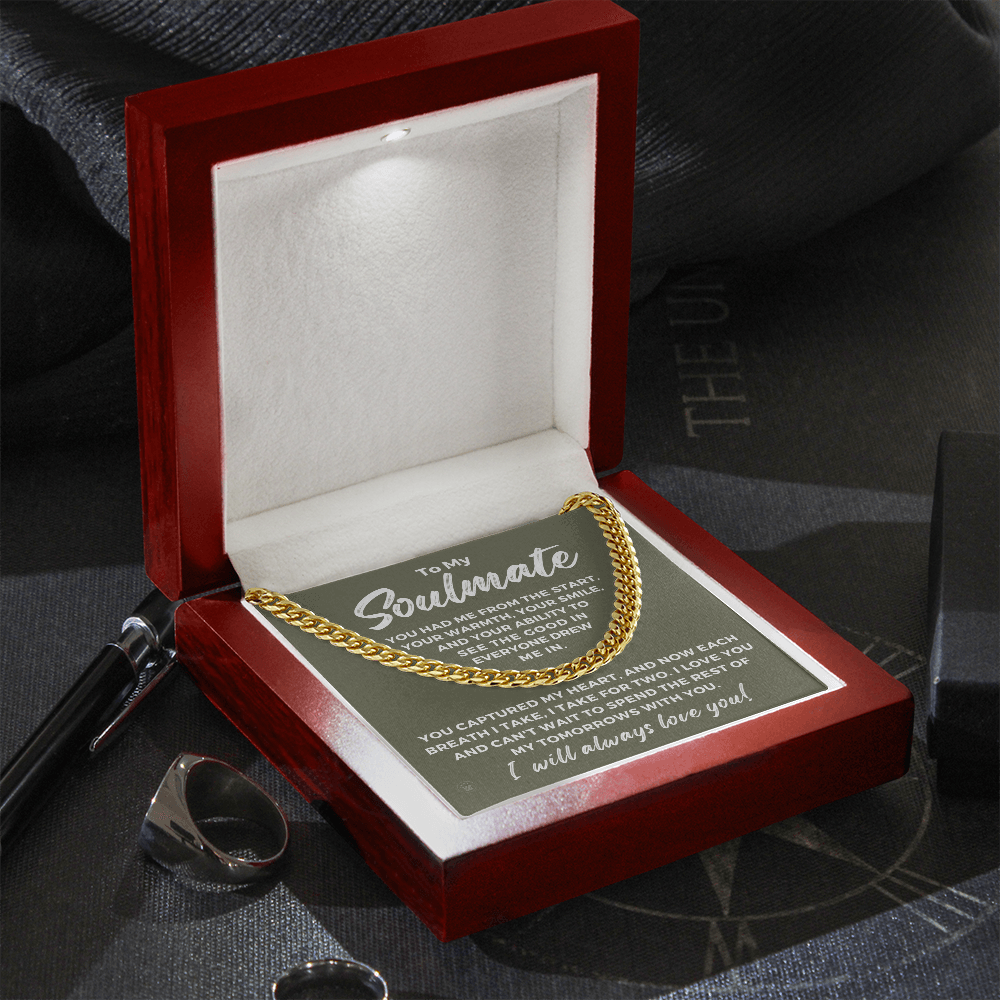 Soulmate Gift | Each Breath Cuban Link Chain 0573T2