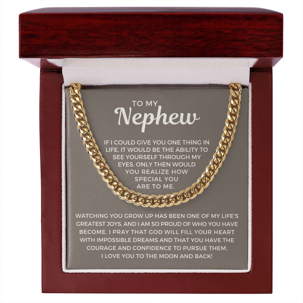 Nephew Gift From Aunt | Special Cuban Link Chain 0624T16