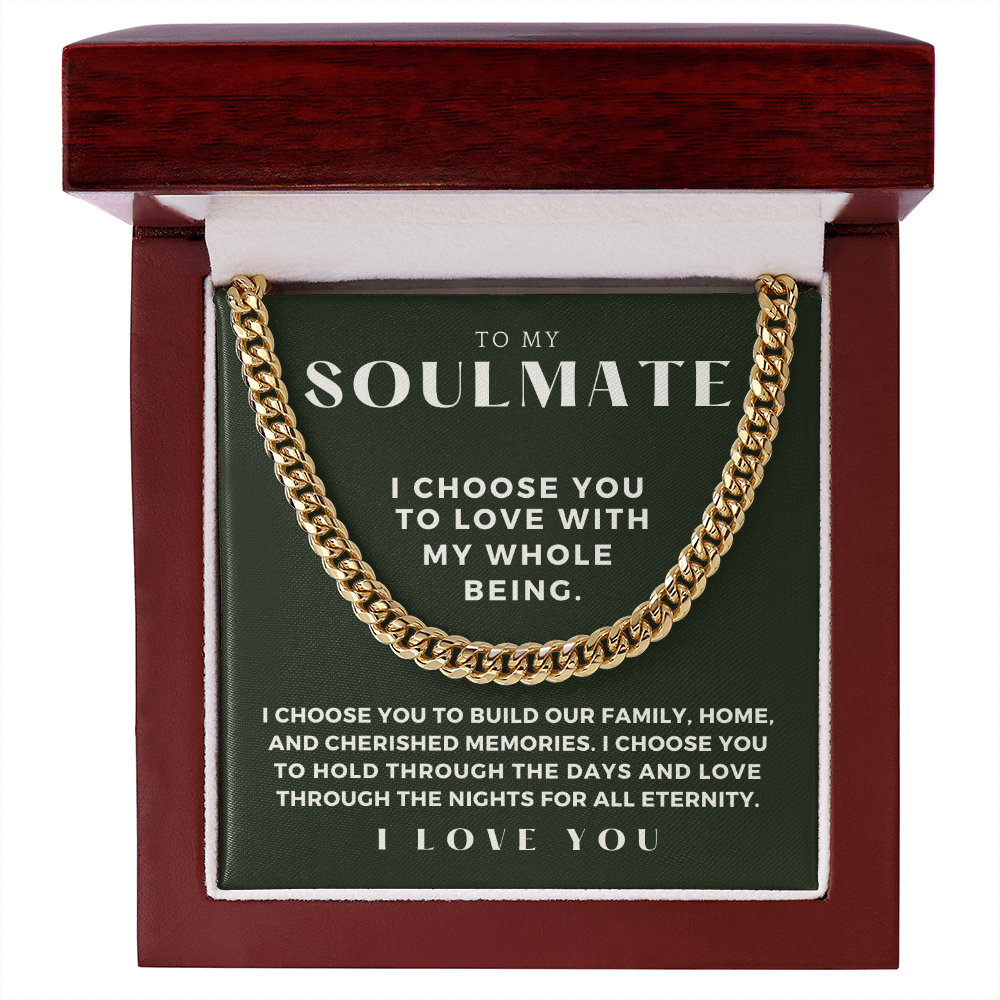 Soulmate Gift | I Choose Cuban Link Chain 0572T5