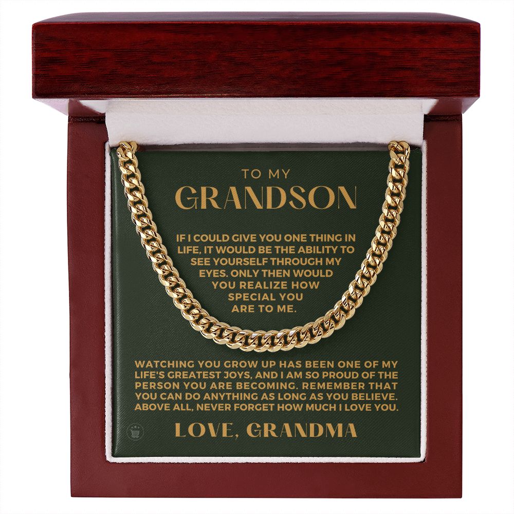 Grandson Gift from Grandma | Special Cuban Link Chain 0601T13