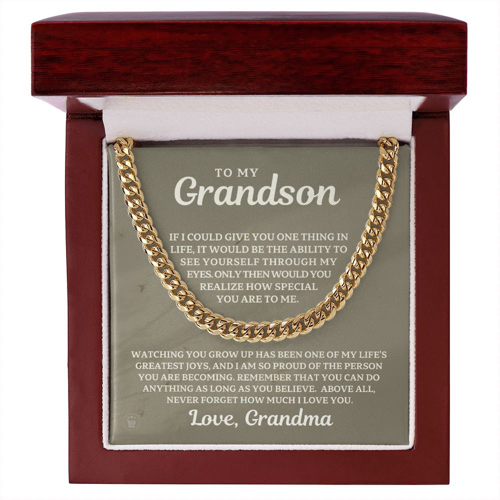 Grandson Gift from Grandma | Special Cuban Link Chain 0601T15