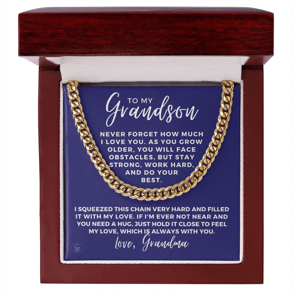 Grandson Gift from Grandma | Best Things Cuban Link Chain 0614T6