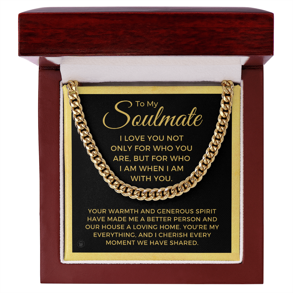 Soulmate Gift | My Everything Cuban Link Chain 0567T3