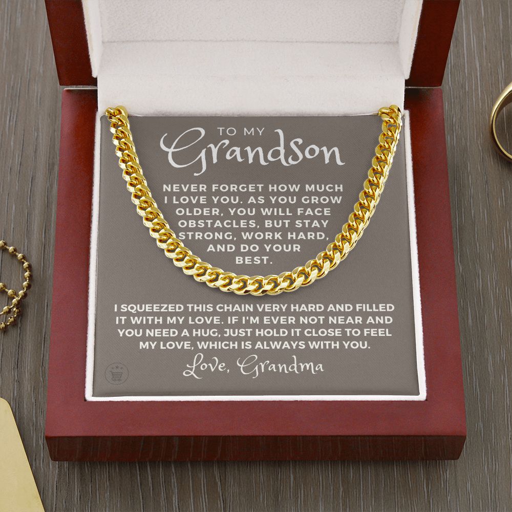 Grandson Gift from Grandma | Best Things Cuban Link Chain 0614T7