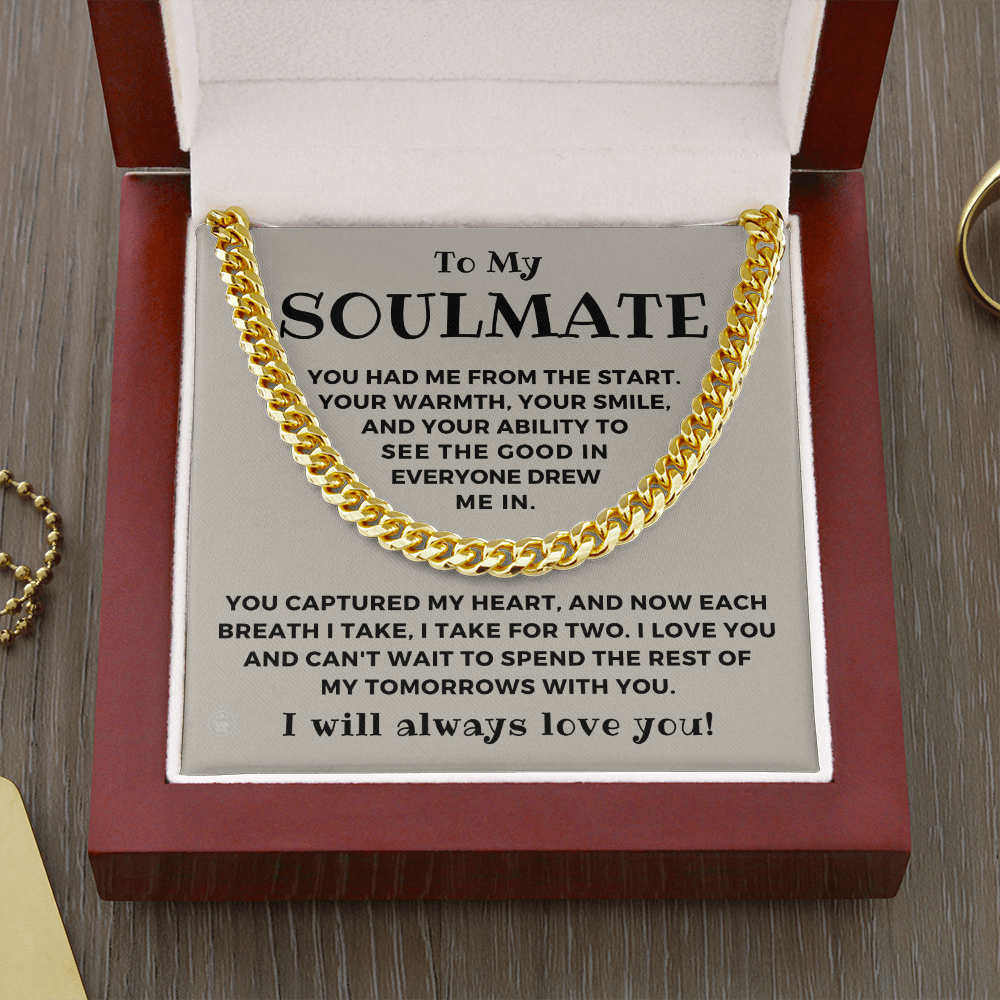 Soulmate Gift | Each Breath Cuban Link Chain 0573T1