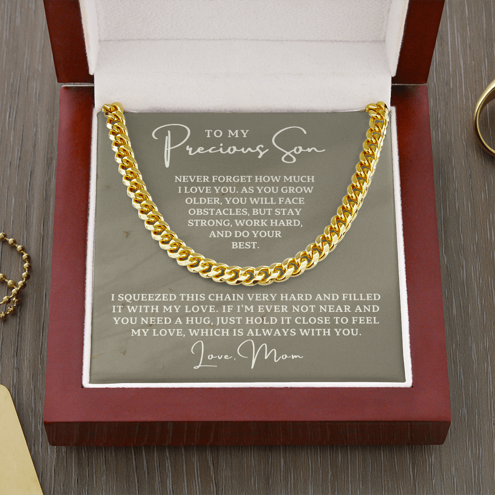 Gift for Adult Son From Mom | Best Things Cuban Link Chain 0598T11