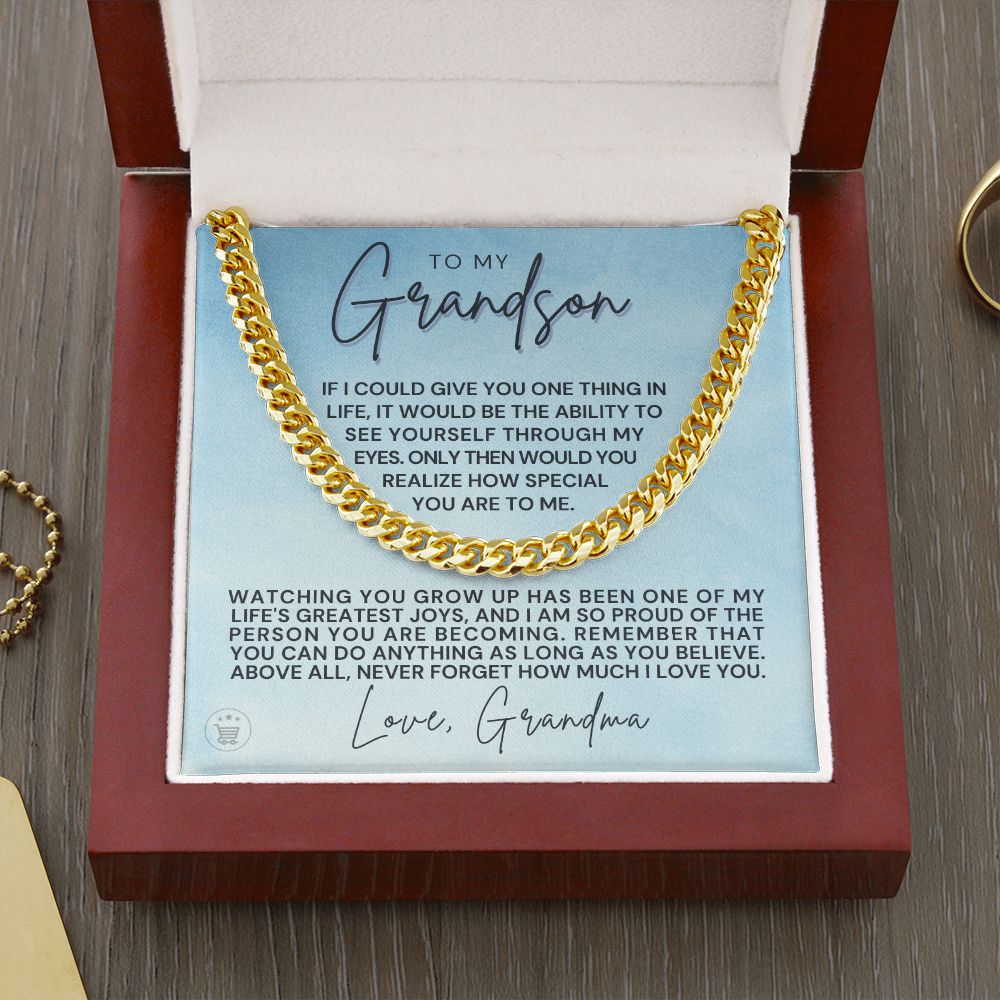 Grandson Gift from Grandma | Special Cuban Link Chain 0601T10