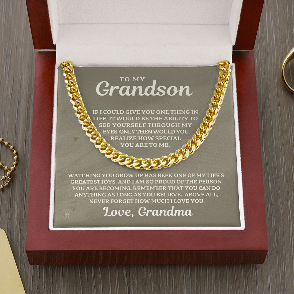 Grandson Gift from Grandma | Special Cuban Link Chain 0601T15