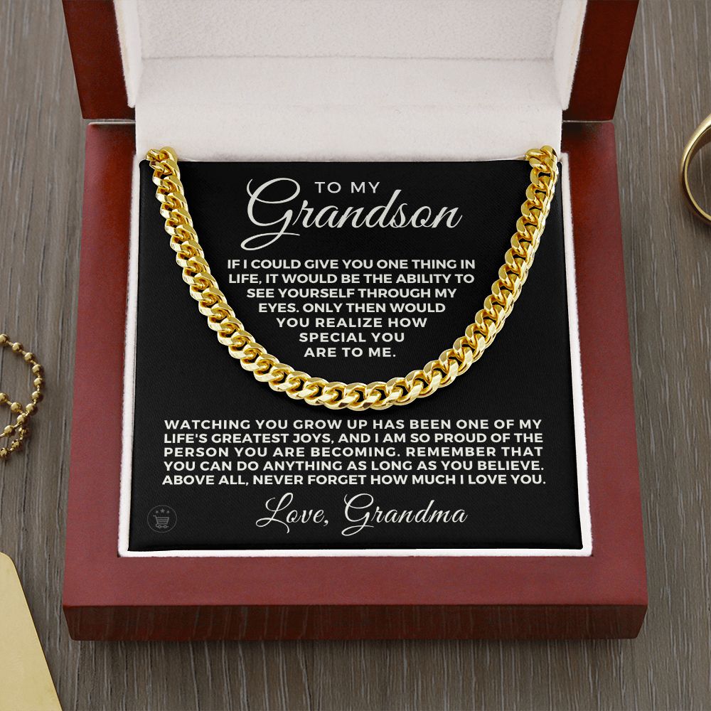 Grandson Gift from Grandma | Special Cuban Link Chain 0601T5