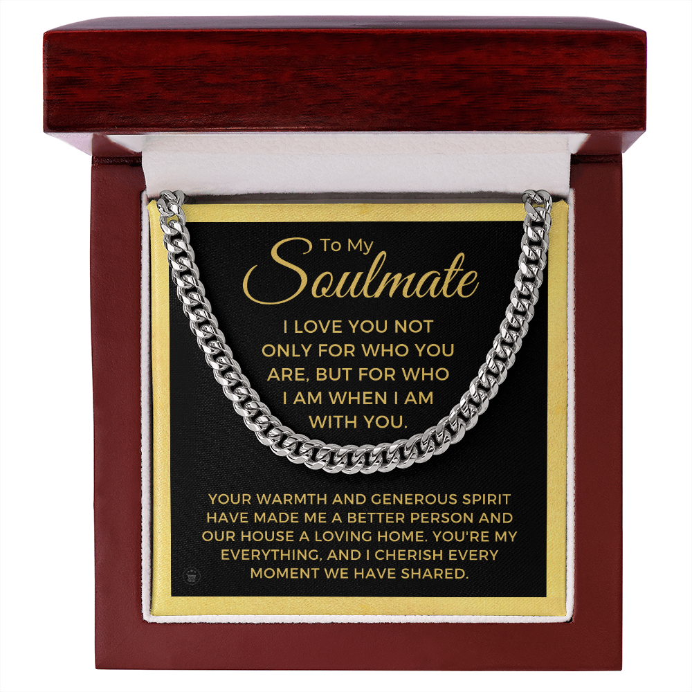 Soulmate Gift | My Everything Cuban Link Chain 0567T3