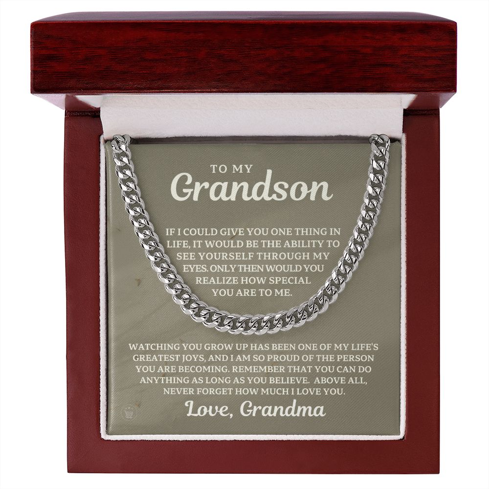 Grandson Gift from Grandma | Special Cuban Link Chain 0601T15