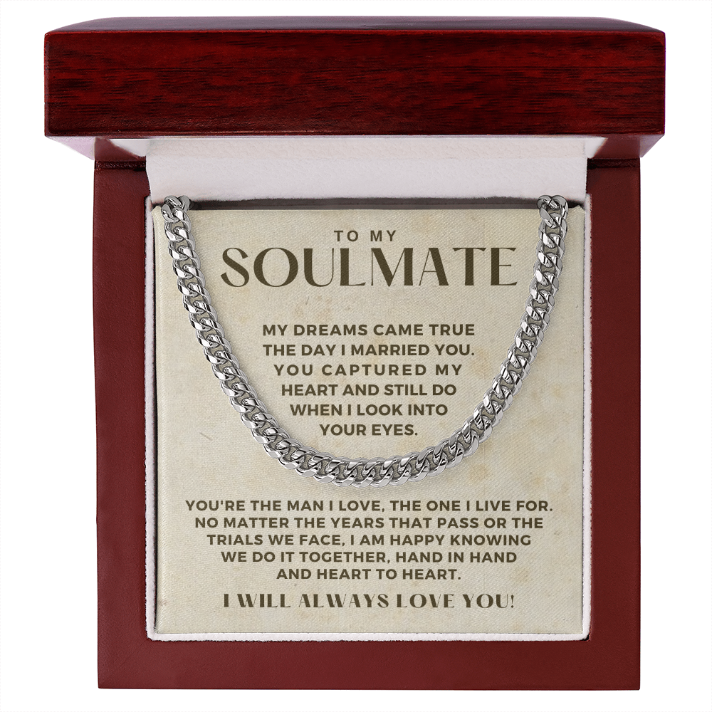 Soulmate Gift | I Live For Cuban Link Chain 0568T8