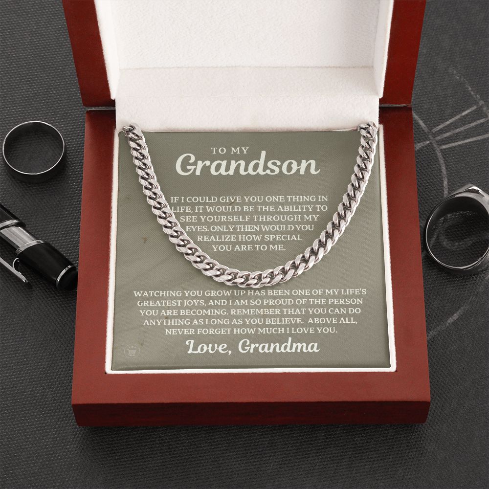 Grandson Gift from Grandma | Special Cuban Link Chain 0601T15