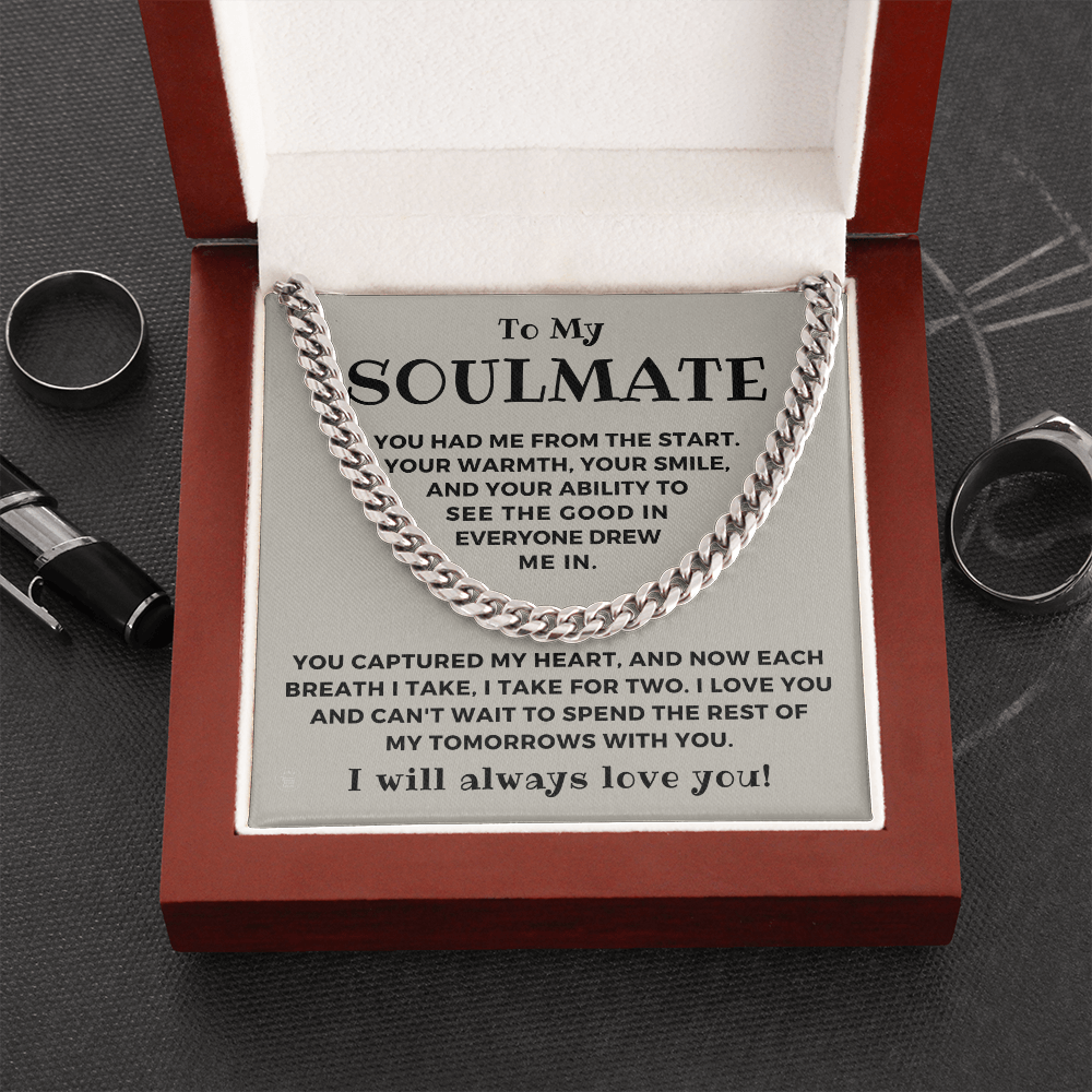 Soulmate Gift | Each Breath Cuban Link Chain 0573T1