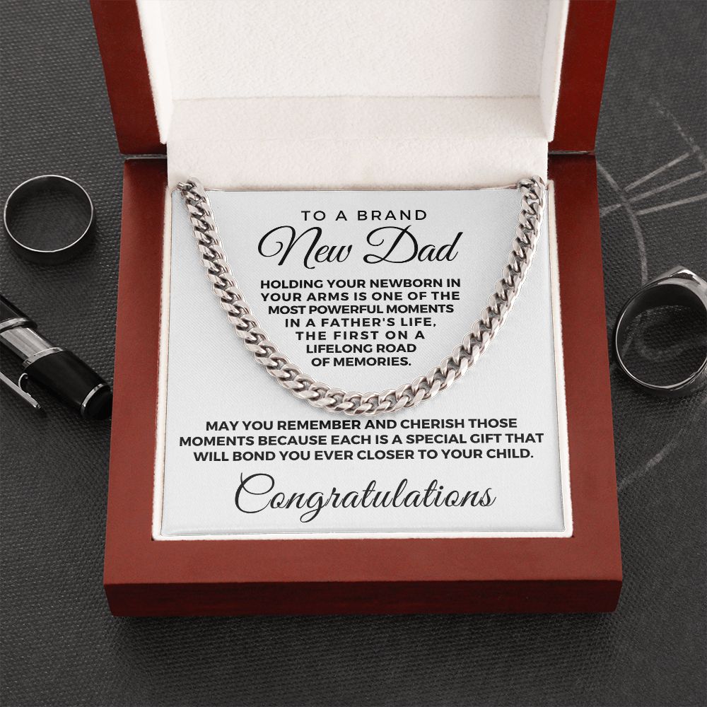 First Time Dad Gift | Special Gift Cuban Link Chain 0709T2