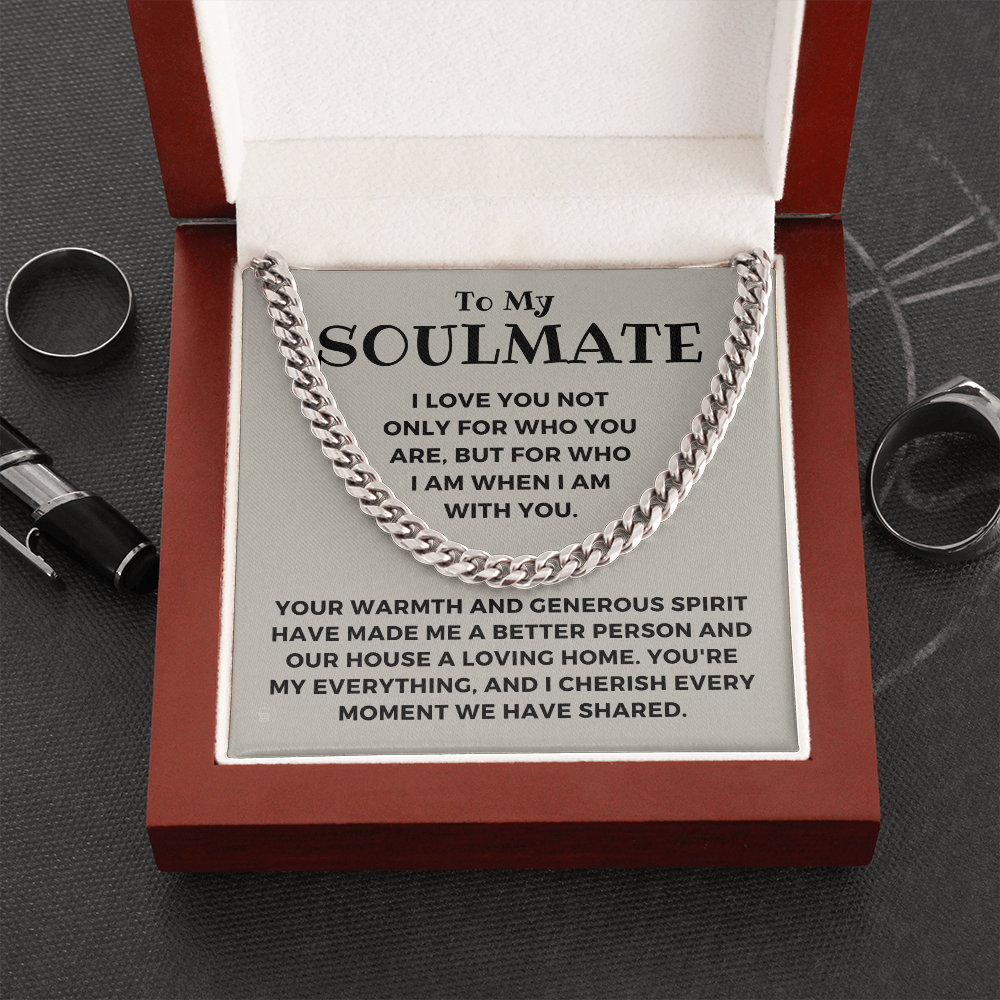 Soulmate Gift | My Everything Cuban Link Chain 0567T1