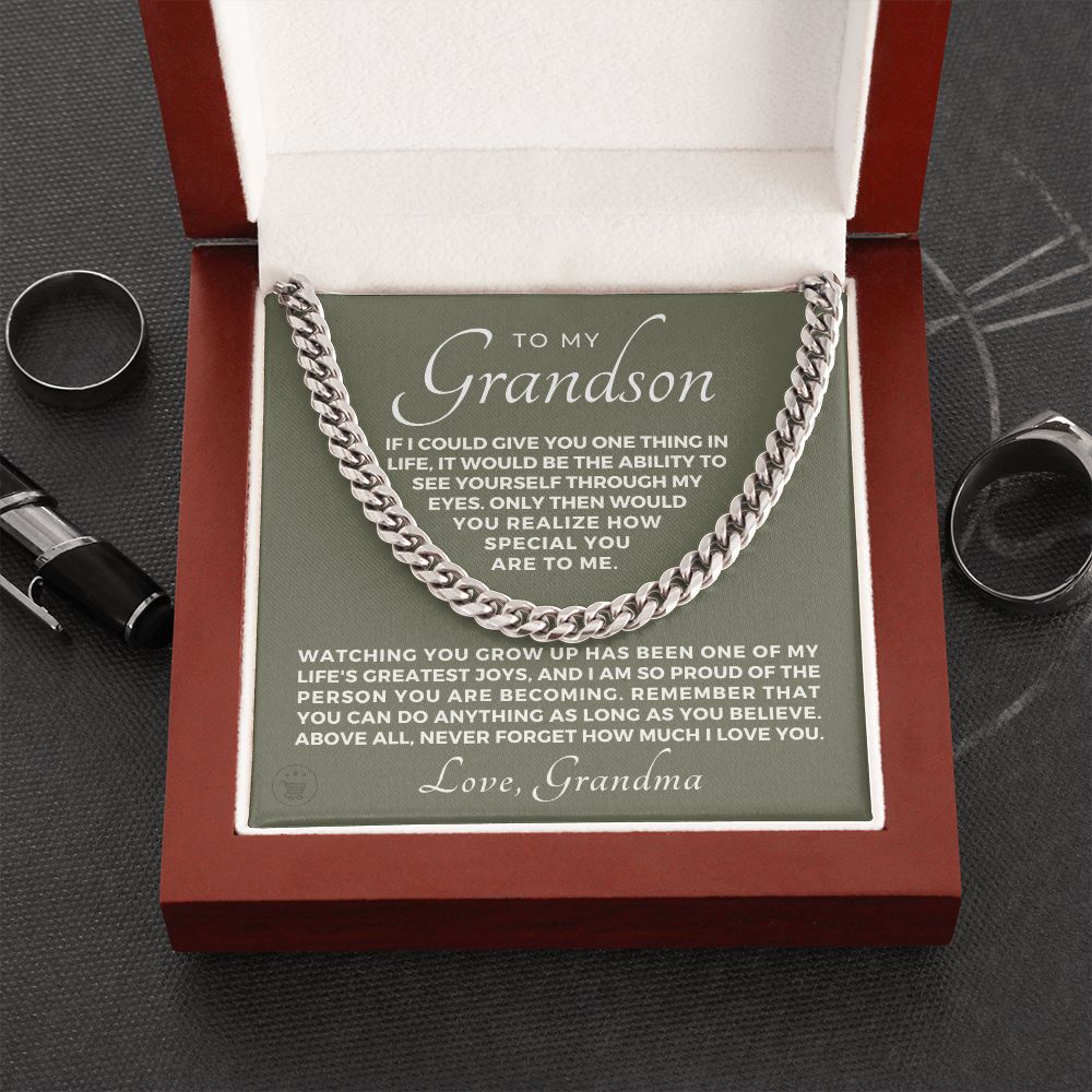Grandson Gift from Grandma | Special Cuban Link Chain 0601T8