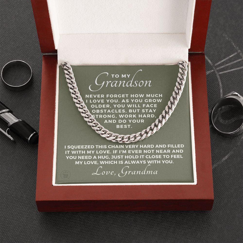 Grandson Gift from Grandma | Best Things Cuban Link Chain 0614T8