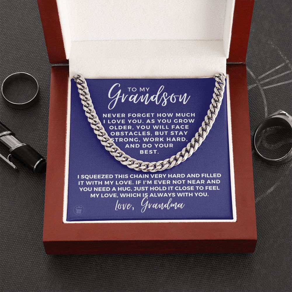 Grandson Gift from Grandma | Best Things Cuban Link Chain 0614T6