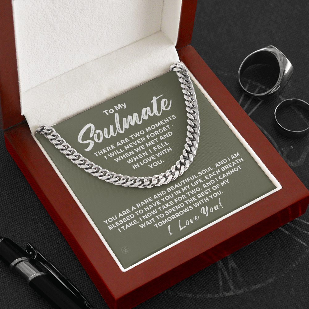 Soulmate Gift | Each Breath Cuban Link Chain 0571T2