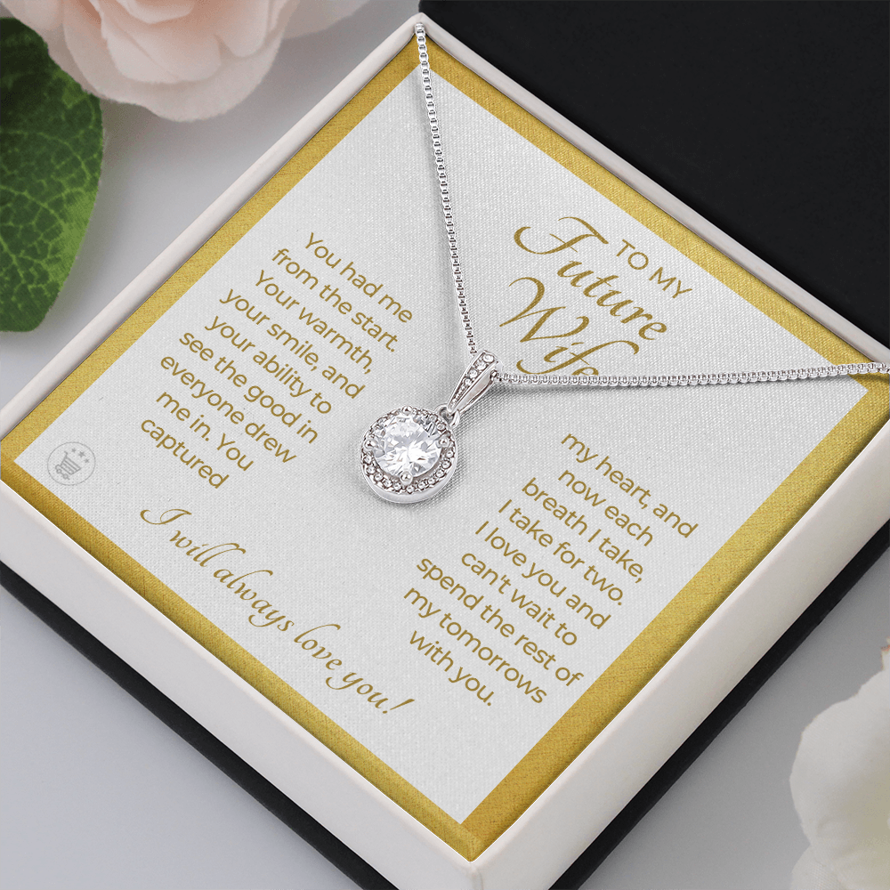 Future Wife, Future Mrs. Gift | Each Breath Necklace 0482T4