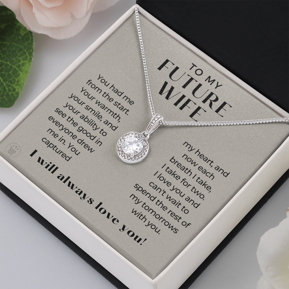Future Wife, Future Mrs. Gift | Each Breath Necklace 0482T3
