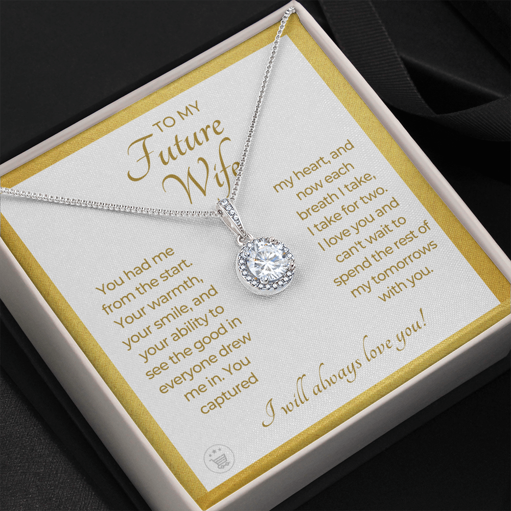 Future Wife, Future Mrs. Gift | Each Breath Necklace 0482T4