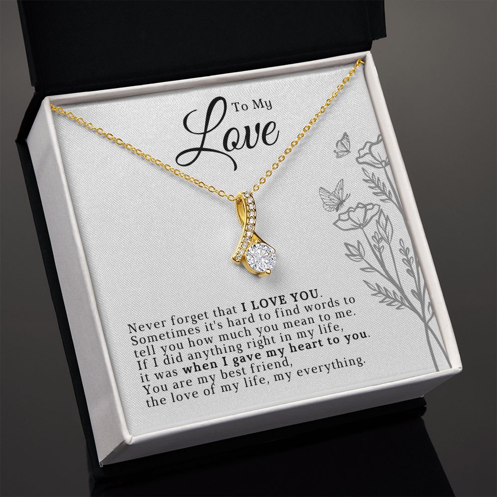 Soulmate Gift | Love Of My Life Necklace 0772T7A