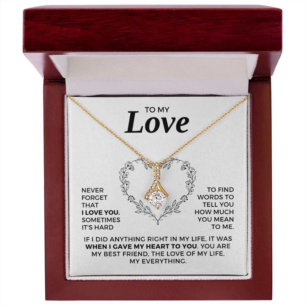 Soulmate Gift | Love Of My Life Necklace 0772T5A