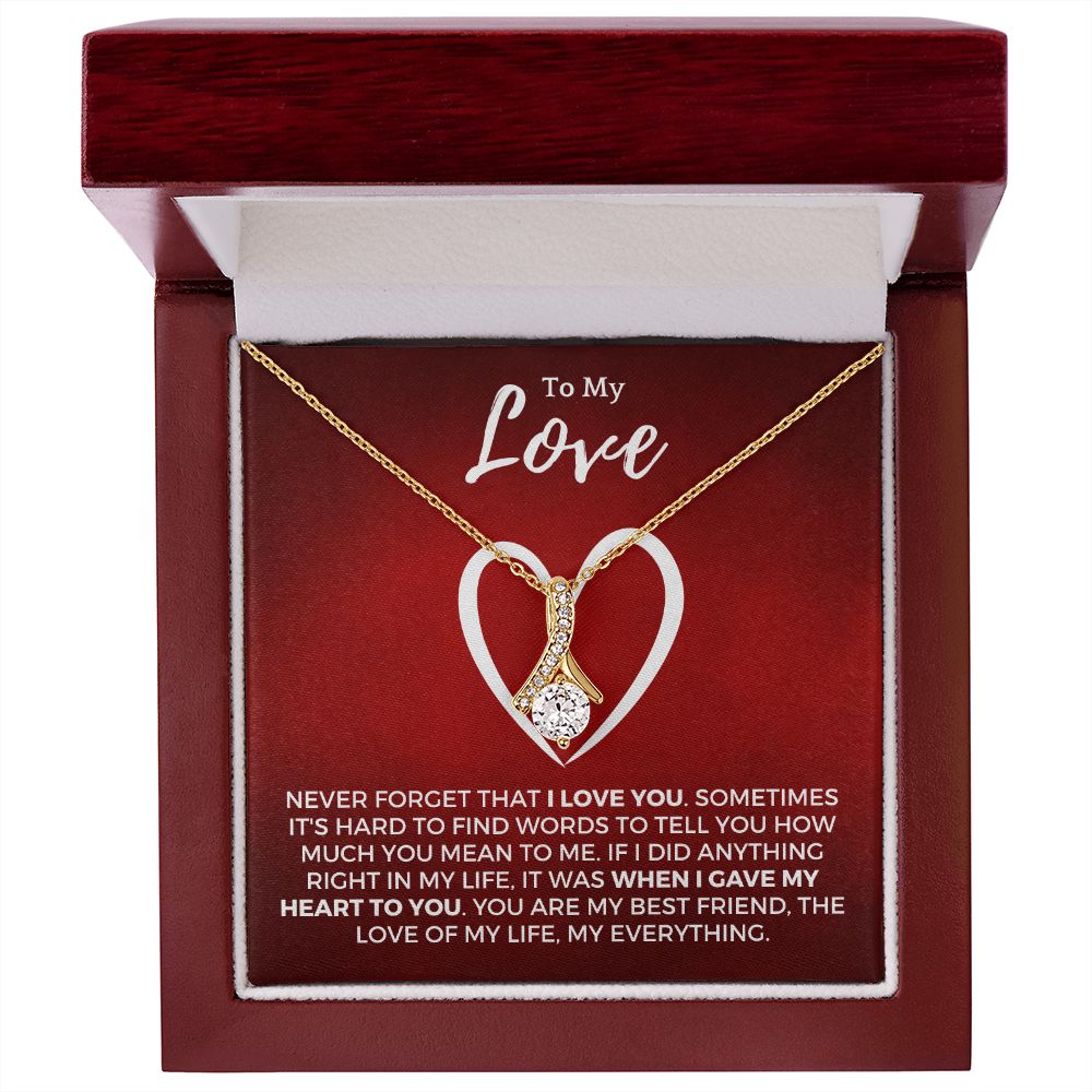 Soulmate Gift | Love Of My Life Necklace 0772T8A