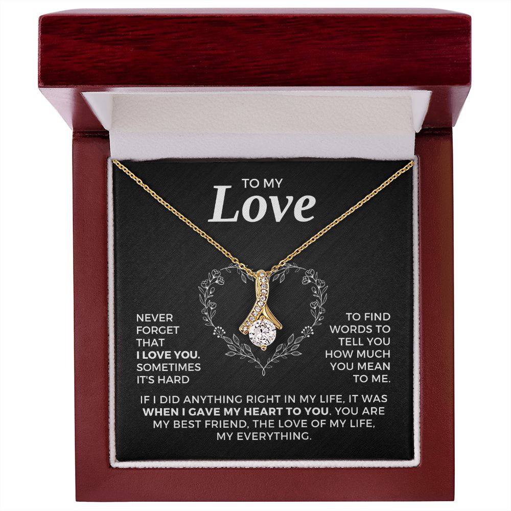 Soulmate Gift | Love Of My Life Necklace 0772T6A